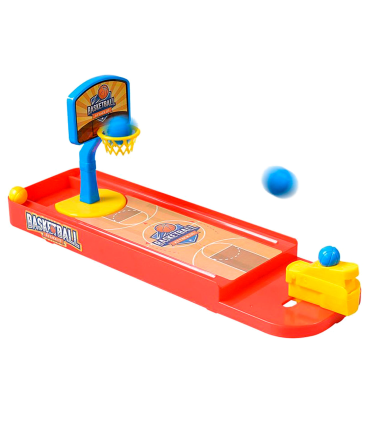 Tradineur - Juego de baloncesto/catapulta en mesa - Fabricado en plástico - Ideal para competir con familiares y amigos - 11,5 x 33,5 cm - Diseño surtido