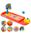 Tradineur - Juego de baloncesto/catapulta en mesa - Fabricado en plástico - Ideal para competir con familiares y amigos - 11,5 x 33,5 cm - Diseño surtido