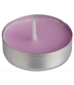 Tradineur - Pack de 10 velas de té perfumadas, tealights aromáticas, tiempo de combustión: 5 horas, decoración del hogar (Lavanda, 3,7 x 1,6 cm)