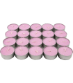 Tradineur - Pack de 20 velas de té perfumadas, tealights aromáticas, tiempo de combustión: 4,5 horas, decoración del hogar (Lavanda, 3,7 x 1,6 cm)