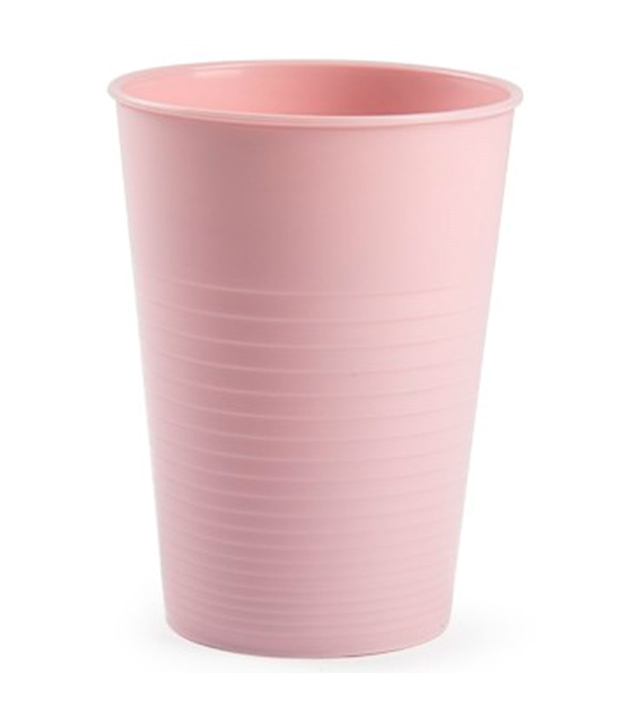 Tradineur - Vaso reutilizable, polipropileno duro y resistente, vaso grande lavable para picnic, camping, bebidas calientes y frías, 11 x 8,2 cm, 360 ml, color aleatorio