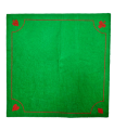 Tradineur - Tapete de póker, mantel, alfombrilla de fieltro para juegos de mesa, salón, cartas, grosor 1 mm (Verde, 50 x 50 cm)