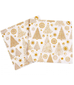 Tradineur - Pack de 20 servilletas navideñas de papel decoradas, fiestas, celebraciones, decoración de Navidad, 33 x 33 cm, diseño y color aleatorios