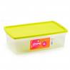 Tradineur - Caja de plástico de color surtido, modelo Living, 10,3 x 33,5 x 19 cm, capacidad 5 litros. Baúl con tapa para organi