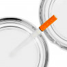 Tradineur - Pack de 2 ceniceros de Vidrio - Cenicero de Cristal Transparente para Cigarrillos - Ceniceros Exterior para Uso Priv