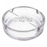 Tradineur - Pack de 2 ceniceros de Vidrio - Cenicero de Cristal Transparente para Cigarrillos - Ceniceros Exterior para Uso Priv