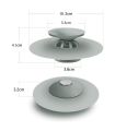 Tradineur - Filtro universal de drenaje - Fabricación en silicona - El filtro puede capturar eficazmente residuos - Ø 10 cm