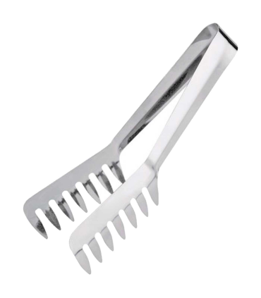 Tradineur - Pinzas para ensalada/espaguete - Fabricado acero inoxidable - Utensilio para la cocina - Longitud de 20,5 cm