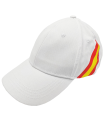 Tradineur - Gorra con la bandera de España, ajuste posterior con hebilla metálica, 100% algodón, deporte, golf, adulto unisex, talla única, color aleatorio