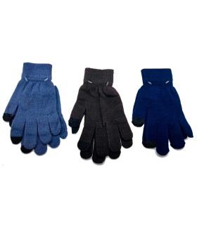 Tradineur - Guantes de puntos - Fabricado en acrílico suave y cálido - Accesorios para otoño e invierno - Diseño surtido