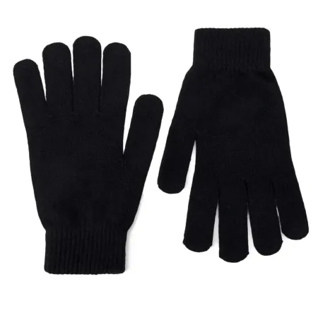 Tradineur - Guantes de puntos de 21 cm - Fabricado en acrílico suave y cálido - Accesorios para otoño e invierno - Color Negro Tradineur - Guantes de puntos de 21 cm - Fabricado en acrílico suave y cálido - Accesorios para otoño e invierno - Color Negro