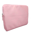 Tradineur - Funda para ordenador portátil de 13/13.3/14" pulgadas - Fabricación en poliéster - Interior extrasuave - Color rosa