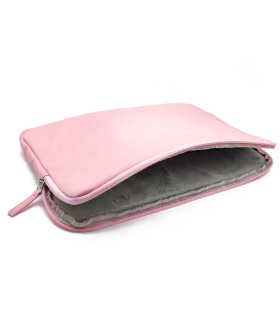 Tradineur - Funda para ordenador portátil de 13/13.3/14" pulgadas - Fabricación en poliéster - Interior extrasuave - Color rosa