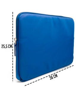 Tradineur - Funda para ordenador portátil de 13/13.3/14" pulgadas - Fabricación 100% poliéster - Interior extrasuave - Color Azul Marino