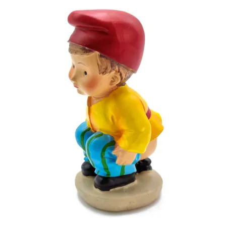 Tradineur - Figura de caganer catalán - Fabricado en marmolina - Figura decorativa divertida para nacimiento, navidad, decoració Tradineur - Figura de caganer catalán - Fabricado en marmolina - Figura decorativa divertida para nacimiento, navidad, decoració