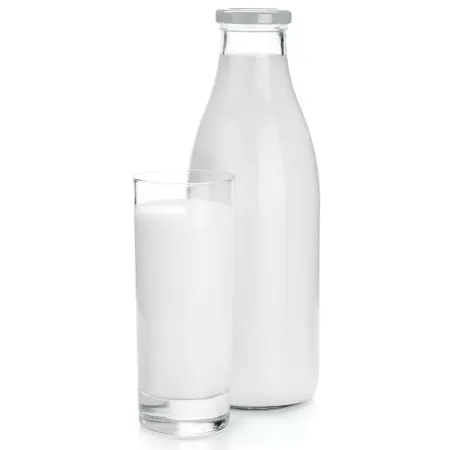 Tradineur - Botella de cristal para leche, tapa de rosca, botella para zumos, batidos, licuados de verduras, salsas, frigorífico Tradineur - Botella de cristal para leche, tapa de rosca, botella para zumos, batidos, licuados de verduras, salsas, frigorífico