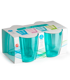 Tradineur - Pack de 4 vasos...