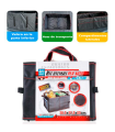 Tradineur - Organizador de maletero de coche, bolsa de almacenamiento plegable para vehículo, poliéster, incluye asas y bolsillos laterales, 38,5 x 31,5 x 25 cm