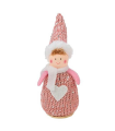 Tradineur - Muñeco de felpa navideño decorativo para mesas, estanterías, repisas, chimeneas, decoración navidad, hogar, 11 cm, modelo aleatorio