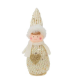 Tradineur - Muñeco de felpa navideño decorativo para mesas, estanterías, repisas, chimeneas, decoración navidad, hogar, 11 cm, modelo aleatorio