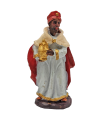 Tradineur - Reyes magos adorando para belén navideño, durexina, figuras decorativas nacimiento, pesebre, navidad, decoración tradicional, 7 cm