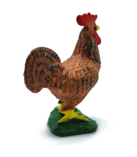 Tradineur - Figura de gallina para belén - Fabricado en Durexina - Figuras decorativas divertidas para nacimiento, decoración navideña.