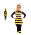 Disfraz de abeja color amarillo y negro para niños de 3 a 4 años para las fiestas carnavales, halloween, fiestas, celebraciones.