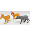 Tradineur - Animal de granja de juguete, figura de pvc para niños, miniatura realista, simulación, coleccionismo, regalo, decoración, 12 cm, 1 ud, modelo aleatorio