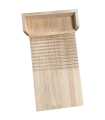 Tradineur - Tabla para lavar ropa a mano, madera natural, lavado manual, lavandería, resistente y duradera, diseño sencillo y práctico, 59,8 x 33,3 x 7 cm