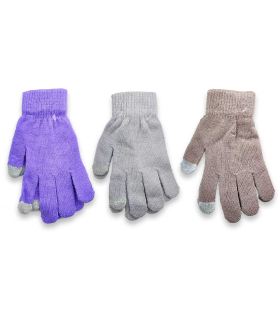 Tradineur - Guantes cortos de punto - 20 cm - Tela acrílica suave y cálida - Accesorios para otoño e invierno - Diseño Aleatorio