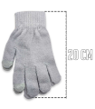 Tradineur - Guantes cortos de punto - 20 cm - Tela acrílica suave y cálida - Accesorios para otoño e invierno - Diseño Aleatorio