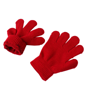 Tradineur - Guantes cortos de punto - Infantiles - Tela acrílica suave y cálida - Accesorios para otoño e invierno - Diseño surtido