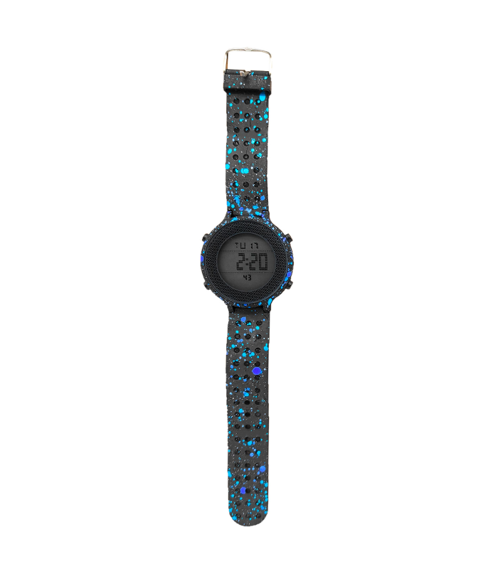 Tradineur - Reloj de pulsera digital, diseño deportivo, resistente al agua, correa de goma, maquinaria japonesa, diseñado en Europa, unisex, color aleatorio