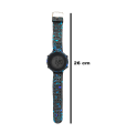 Tradineur - Reloj de pulsera digital, diseño deportivo, resistente al agua, correa de goma, maquinaria japonesa, diseñado en Europa, unisex, color aleatorio