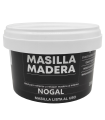 Tradineur - Masilla de relleno, pasta para madera, tapagrietas, lista para usar, reparación de fisuras, agujeros en muebles, uso interior, calidad profesional (Nogal, 250 g)