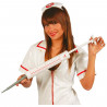 Tradineur - Jeringuilla gigante de plástico 53 cm para disfraz de médico o enfermero, complemento para disfraz de halloween, fes