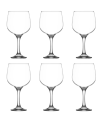 Tradineur - Set de 6 copas de cristal para combinados, cócteles, vino, aptas para lavavajillas, elegantes, fiestas, celebraciones (730 ml - 21,3 x 11 cm)