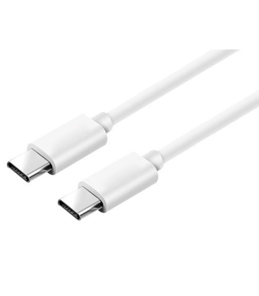 Tradineur - Cable USB Tipo-C / Tipo-C - Longitud de 1 Metro - Cable SD, Alto rendimiento, transmisión de datos y carga de datos - 5.0 A