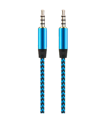 Tradineur - Cable de audio jack, doble salida - Jack 3,5 mm - Longitud de 1 Metro - Ideal para compartir su música, películas y juegos favoritos con sus familiares y amigos - Color Surtido