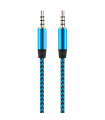 Tradineur - Cable de audio jack, doble salida - Jack 3,5 mm - Longitud de 1 Metro - Ideal para compartir su música, películas y juegos favoritos con sus familiares y amigos - Color Surtido