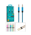 Tradineur - Cable de audio jack, doble salida - Jack 3,5 mm - Longitud de 1 Metro - Ideal para compartir su música, películas y juegos favoritos con sus familiares y amigos - Color Surtido