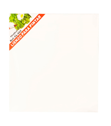 Acan - Lienzo blanco para pintar, tablero para pintar, panel de lona con marco apto para todo tipo de pinturas 40 x 40 X 1.5 cm