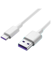 Tradineur - Cargador para móviles - Cable USB Tipo-C - Alto rendimiento / Carga rápida - 1 Puertos USB - Color Blanco