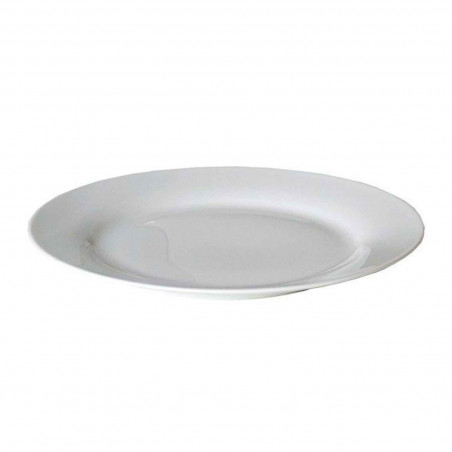 Plato llano "Balta" fabricado en porcelana, ideal para servir postres o aperitivos, apto para lavavajillas. 2,5 x 27 cm (alto x