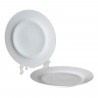 Plato llano "Balta" fabricado en porcelana, ideal para servir postres o aperitivos, apto para lavavajillas. 2,5 x 27 cm (alto x