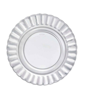 Plato llano de vidrio París, servir, cocina, hostelería, ensaladas, servir, dimensiones 2 x 26 cm (altura x diámetro)