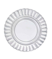 Plato llano de vidrio París, servir, cocina, hostelería, ensaladas, servir, dimensiones 2 x 26 cm (altura x diámetro)