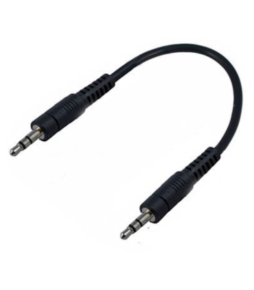 Tradineur - Cable de audio jack con doble salida - Jack 3,5 mm - Longitud de 13 centímetros - Ideal para compartir su música, películas y juegos favoritos - Color Negro