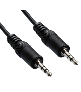 Tradineur - Cable de audio jack con doble salida - Jack 3,5 mm - Longitud de 13 centímetros - Ideal para compartir su música, películas y juegos favoritos - Color Negro