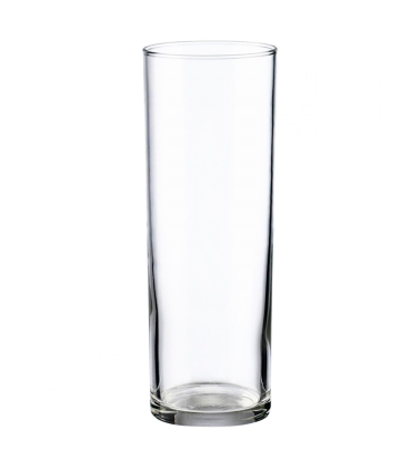 Tradineur - Set de 6 vasos de tubo de cristal, base gruesa, aptos para lavavajillas, agua, bebidas, refrescos, 16,3 x 5,8 cm, 31 cl